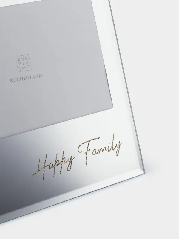 Photo frame, 18x17 cm, with passepartout, glass / plastic, Happy Family, Sheer, image-2