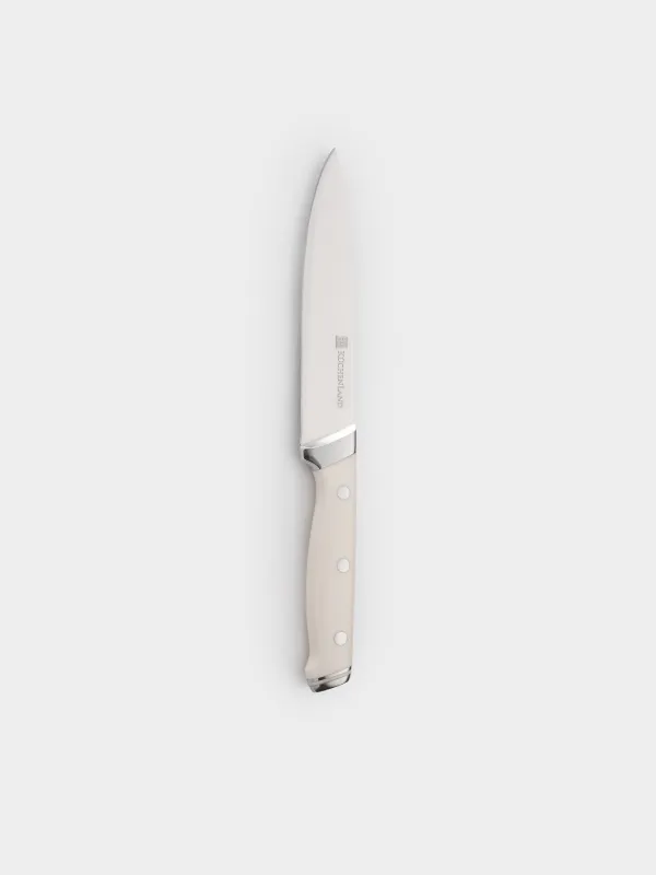 Slicing knife, 16 cm, steel / plastic, white, Solo white, image-0