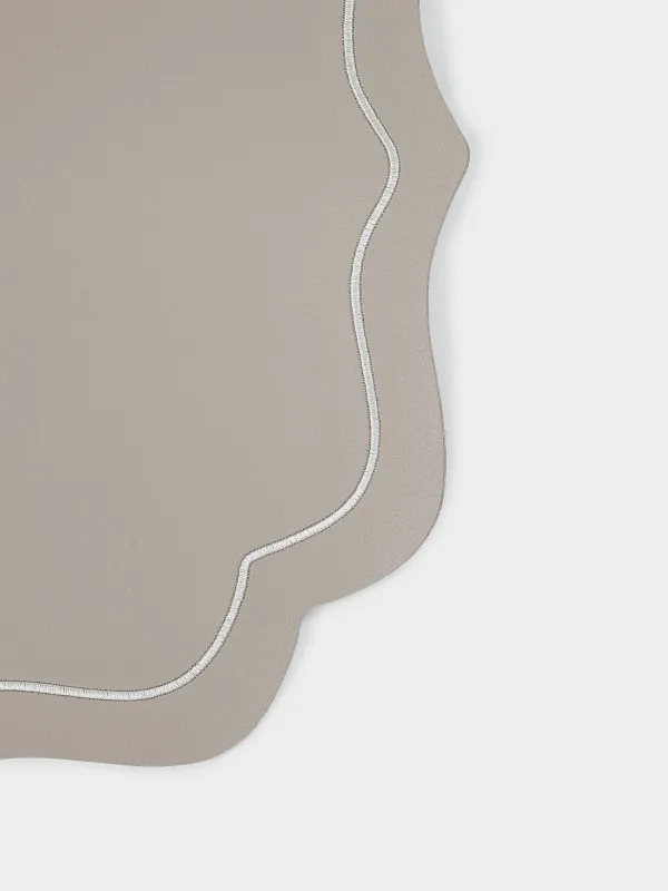 Placemat, 38x38 cm, PVC / polyester, curly, beige, Vintage, Rock vintage, image-3