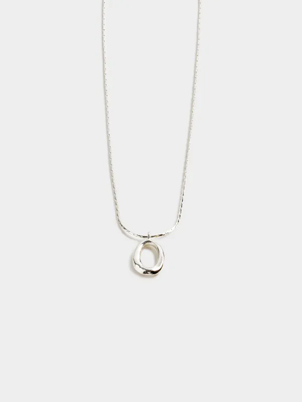 Chain, 47 cm, with pendant, metal, Silver, Jewelry, image-1