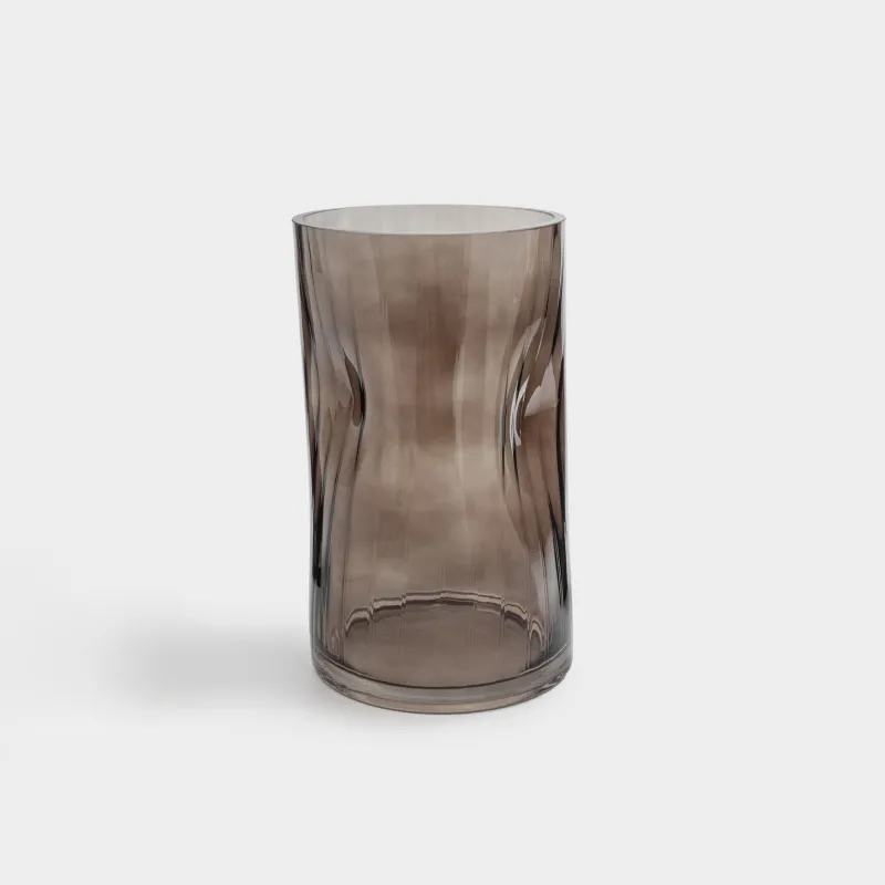 Flower vase, 25 cm, glass, color, Brinicle