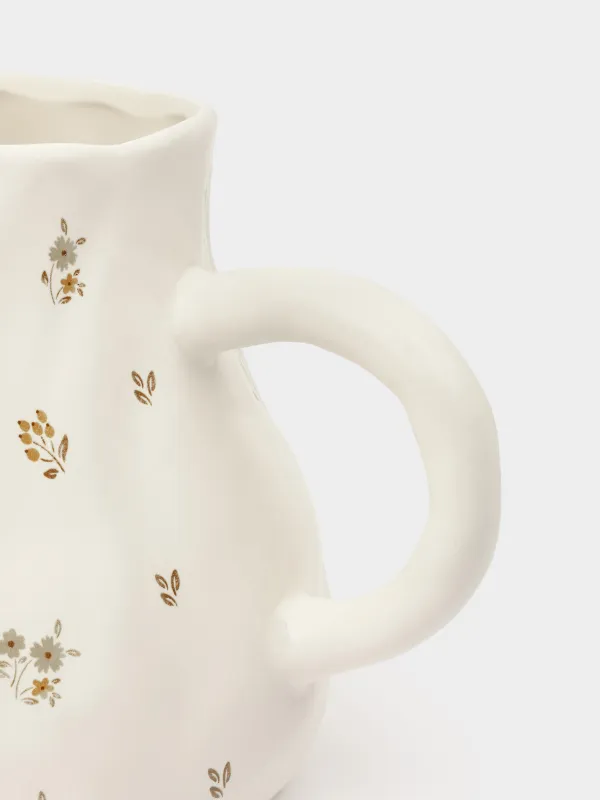 Jug, 1,6 l, ceramic, milk, Vintage flowers, La flore, image-2