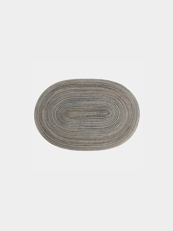 Placemat, 30x45 cm, polyester, oval, gray-brown, Rotary, image-0