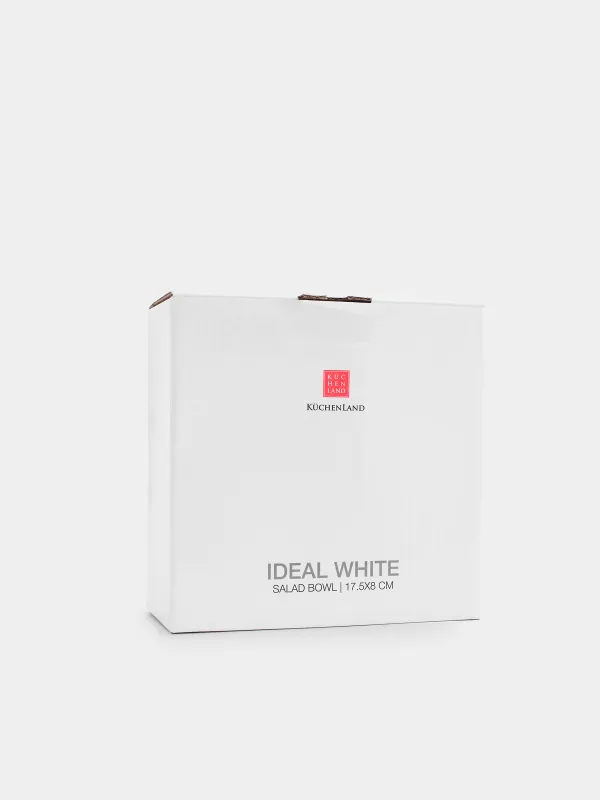 Salad bowl, 18x8 cm, 1.2 l, porcelain F, white, Ideal white, image-3