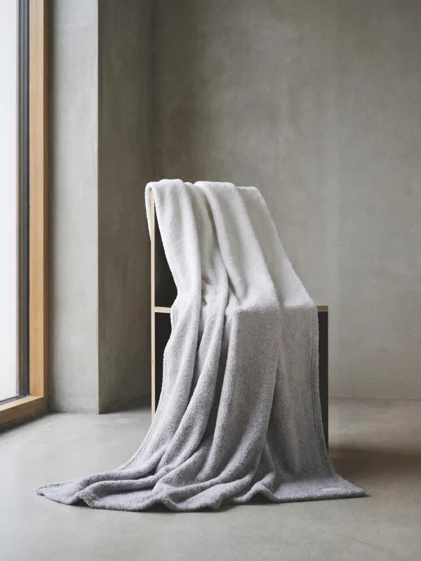 Blanket, 130x170 cm, double-sided, polyester, light gray, Neutral, image-1