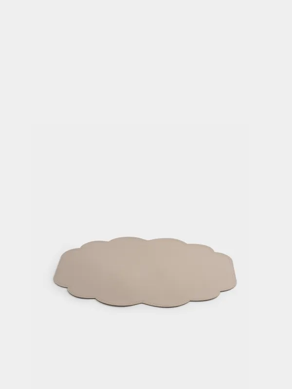 Placemat, 33x45 cm, PVC, shaped, silver, Rock, image-1