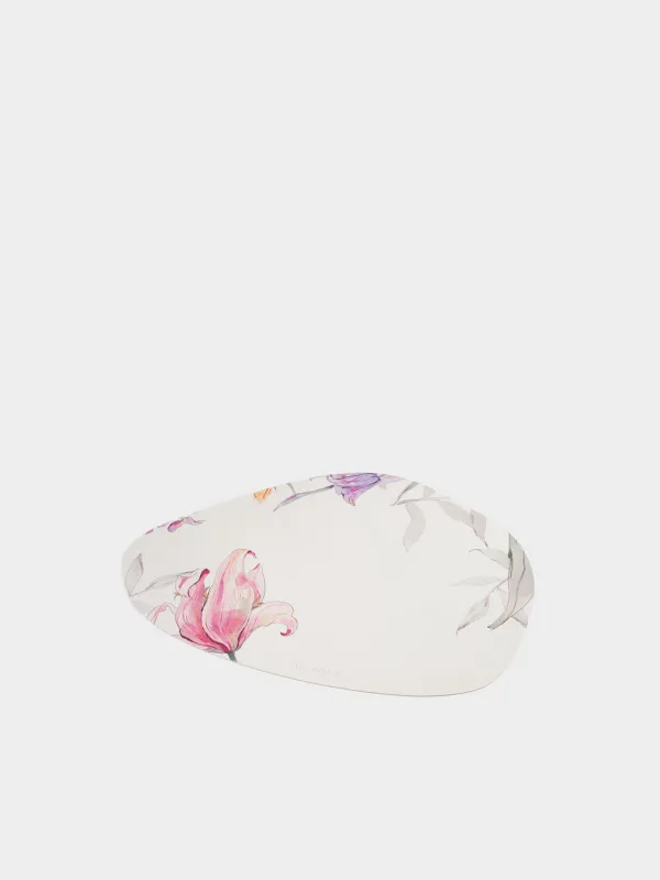 Placemat, 33x45 cm, PVC, shaped, milky, Flowers, Rock print, image-1