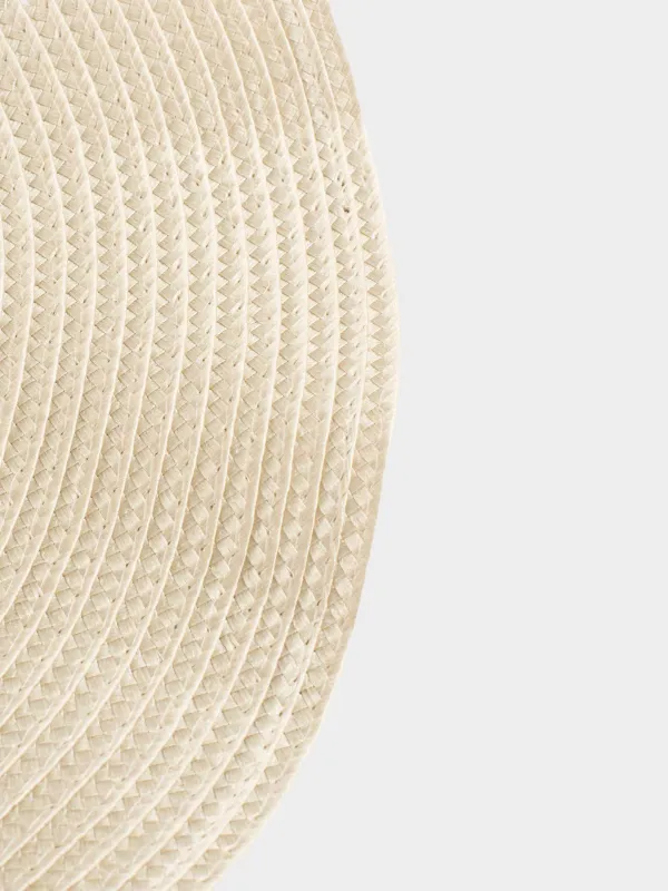 Placemat, 38 cm, polypropylene, round, beige, Wavy edges, Circle wave, image-2