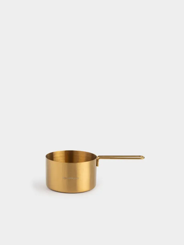 Measuring spoon, 250 ml, steel, golden, Device gold, image-0