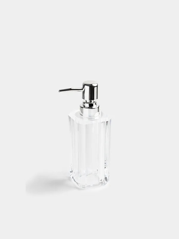Liquid soap dispenser, 180 ml, acrylic / plastic, Crystal glance, image-1