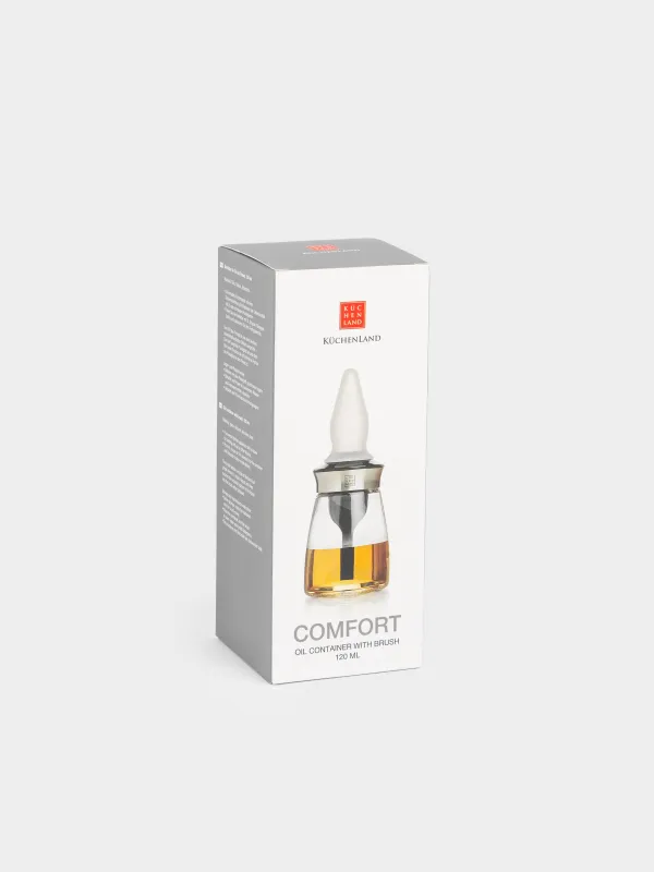 Oil container, 120 ml, with Brush, Glass / Silicone, Dipping, image-4