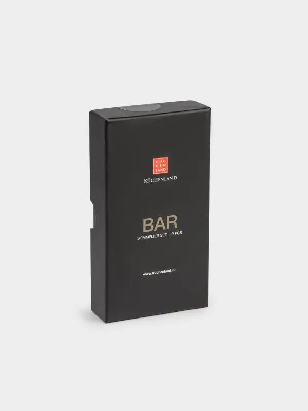 Sommelier set, 2 pr, metal / silicone, Bar, image-9