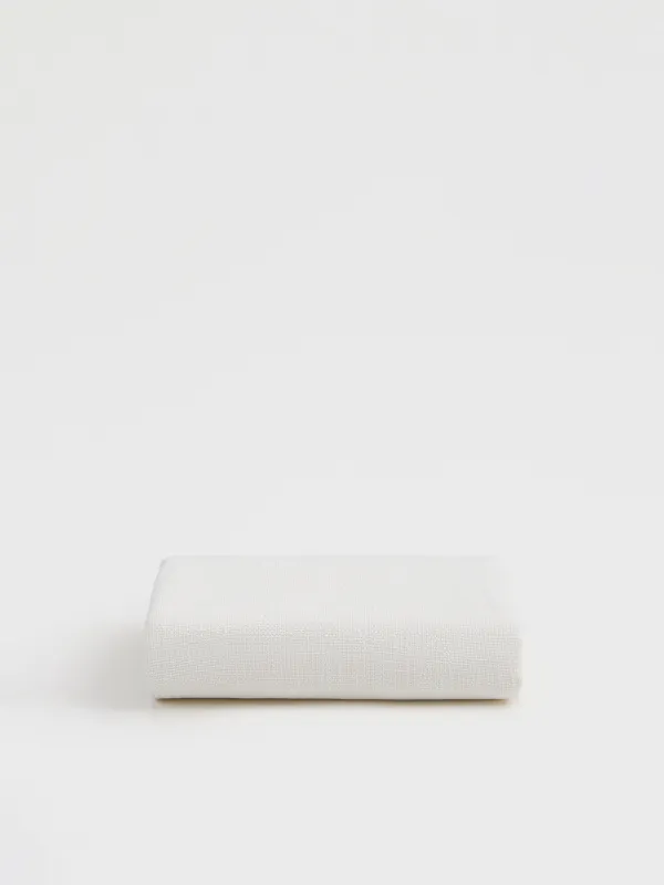 Tablecloth, 170x250 cm, with stitching, polyester, milky, Burlap, Gunny traditions, image-6