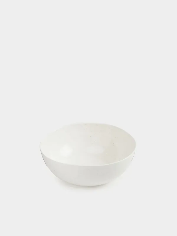 Salad bowl, 22х9 sm, 2 ml, porcelain N, milk, Dots, Boho, image-1