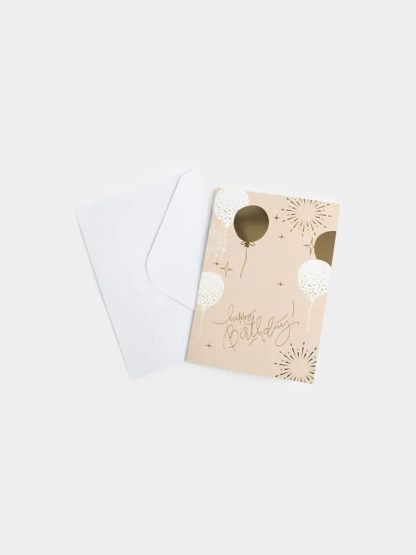 Gift envelope, 12x17 cm, paper, Balloons, Birthday, image-2