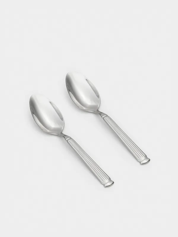 Tea spoon, 2 pcs, steel, Strips, Manresa, image-1