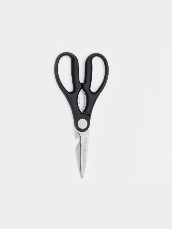 Knife set, 6 pcs, in stand, with peeler / scissors, steel / plastic, Pascale, image-2