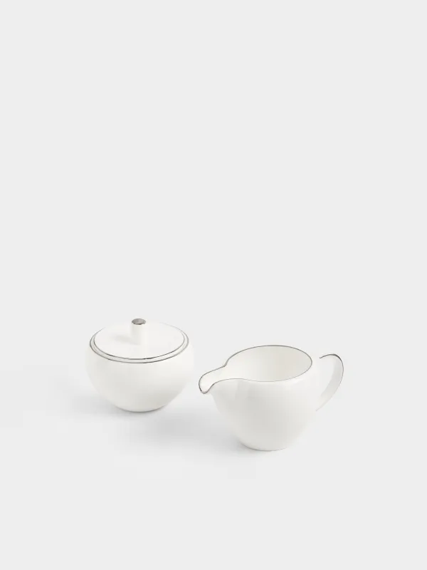 Tea set, 6 pers, 15 pr, porcelain F, Antarctica, image-5