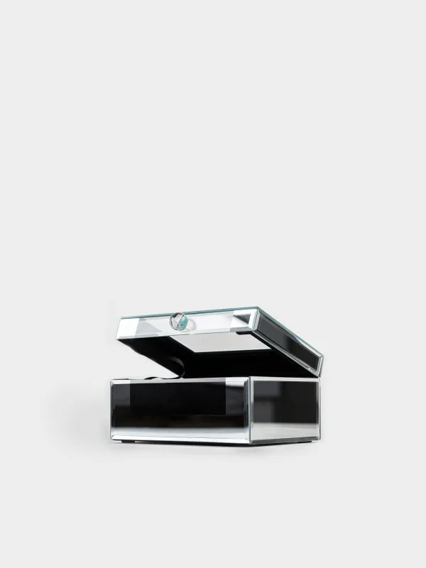 Jewelry box, 20x14 cm, glass, Mirror, Glossy, image-3