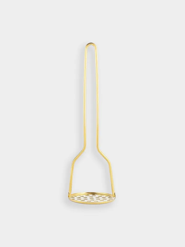 Puree press, 28 cm, steel, golden, Device gold, image-0