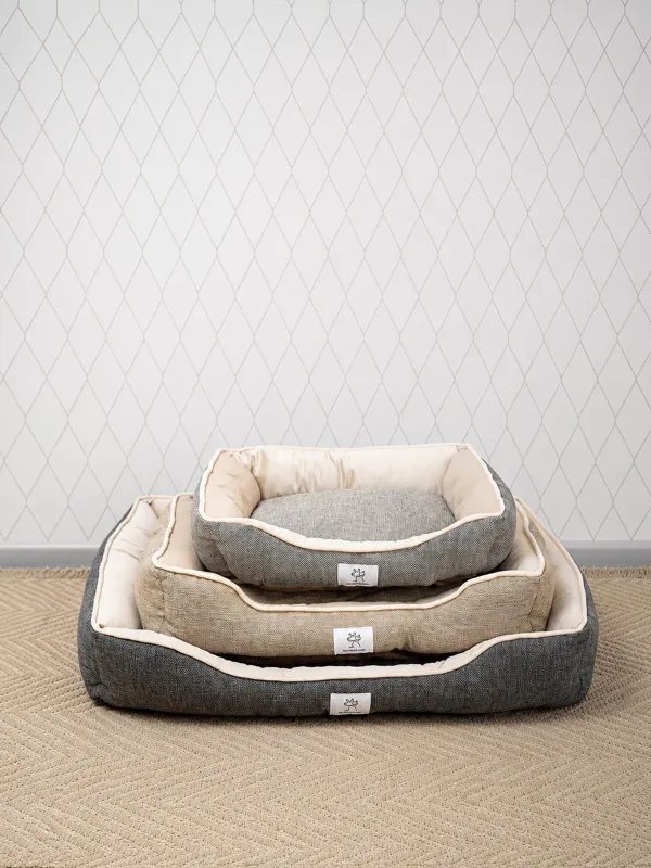 Animal lounger, 61x50x13 cm, polyester, beige, Funny pet, image-3