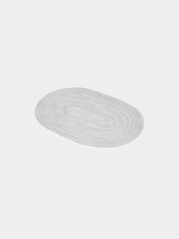 Placemat, 30x45 cm, polyester, oval, sand-beige, Rotary, image-1
