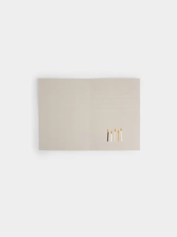 Gift envelope, 12x17 cm, paper, grey, Happy Birthday, Birthday, image-2