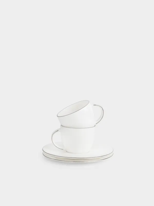 Coffee pair, 2 pers, 4 pr, 110 ml, porcelain F, Antarctica, image-0