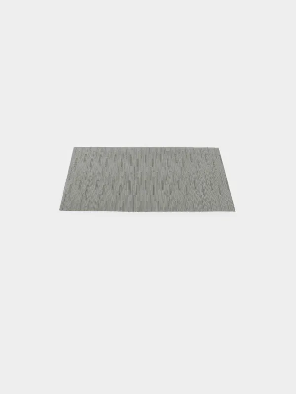 Placemat, 30x45 cm, PVC / polyester, rectangular, grey-blue, Strokes, Solid, image-3