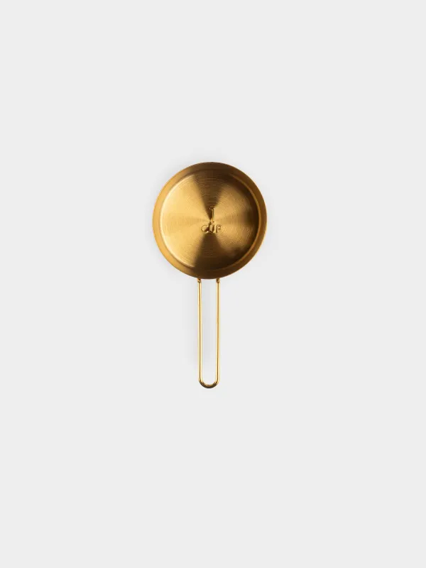 Measuring spoon, 250 ml, steel, golden, Device gold, image-2