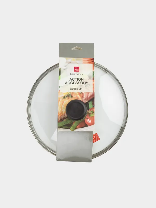 Lid, 28 cm, glass / metal, Action Accessory, image-4