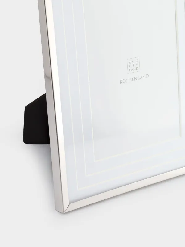 Photo frame, 16x21 cm, with passepartout, steel / glass, silver, Fantastic, image-2