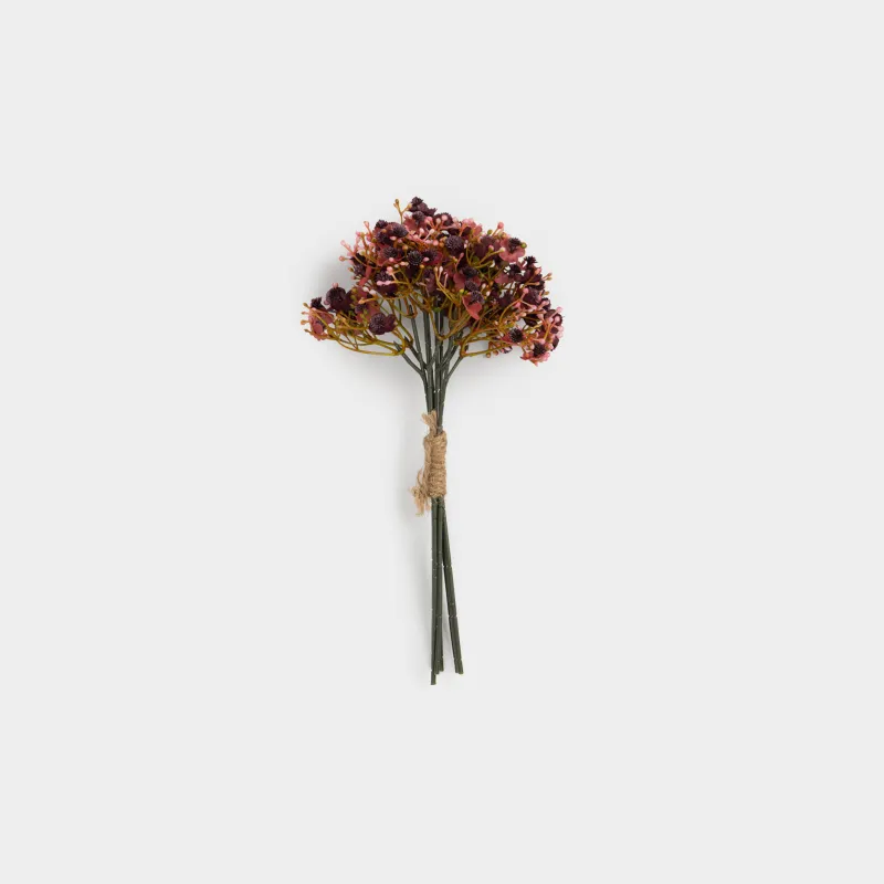 Decorative bouquet 30 cm, plastic, Pink flowers, Flower garden