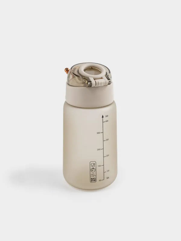 Water bottle, 500 ml, plastic, Beige, Aquatic, image-5