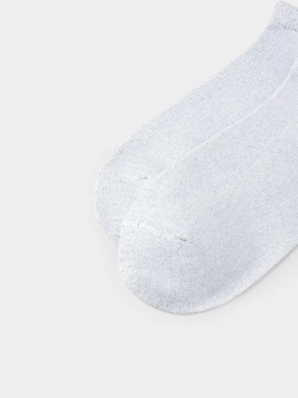 Women's socks, p. 36-38, cotton / polyester, white, Glint, image-3