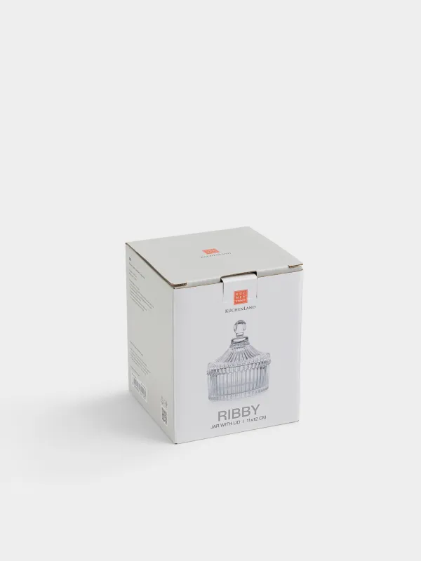 Storage container, 11x12 cm, glass R, Ribby, image-4