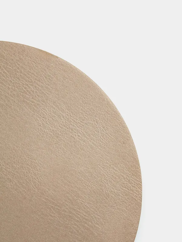 Placemat, 33 cm, PVC, round, sand-beige, Rock, image-2