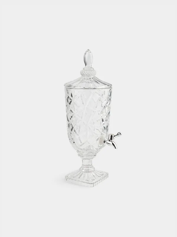 Drink dispenser, 3 L, Glass R / plastic, Crackle, image-0