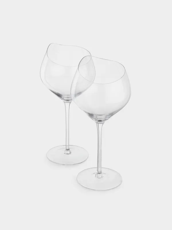 Drinking glass, 480 ml, 2 pcs, crystal glass, Charm L wavy, image-1