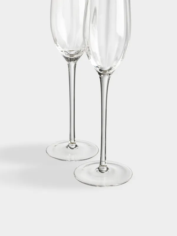 Drinking glass, 210 ml, 2 pcs, glass R, with golden edging, Filo R gold, image-2