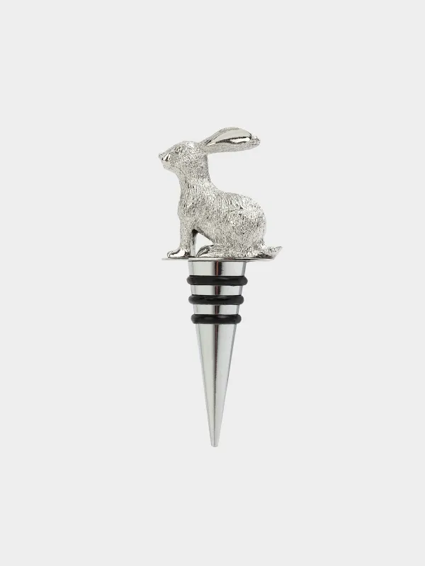 Beverage bottle stopper, 11 cm, Metal, Rabbit, Rabbit, image-0