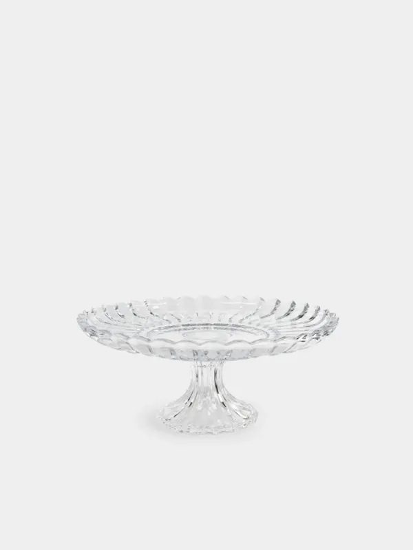 Dish on a leg, 30x13 cm, glass R, Alpine, image-0