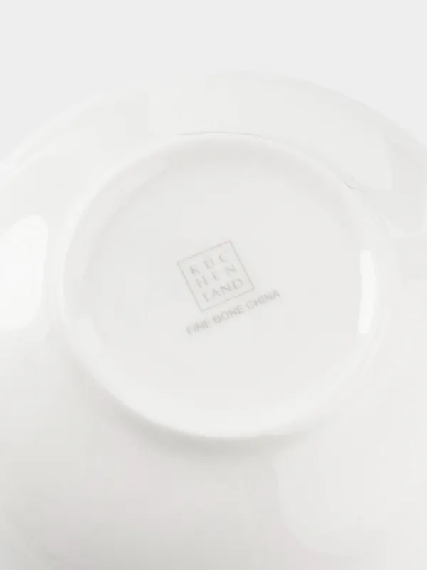 Salad bowl, 18x9 cm, 1 l, porcelain F, white, Ideal silver, image-3