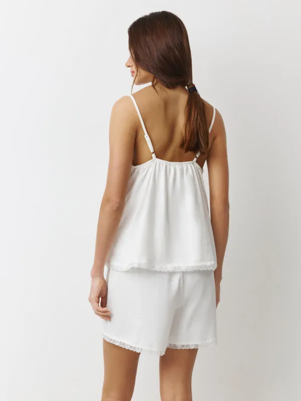 Women's top, homewear, size L, with straps, cotton, blue, Mirandea, image-3