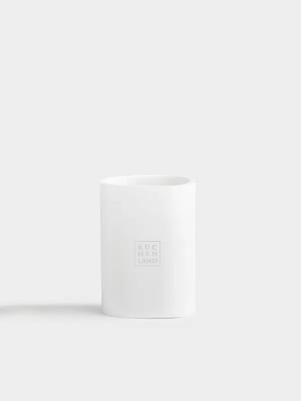 Toothbrush cup, 11 cm, polyresin, white, Vesta, image-0