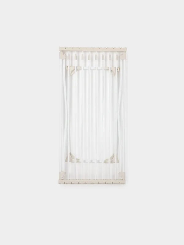 Floor-standing clothes dryer, 200x55 cm, sliding, metal, beige, Compact, image-6
