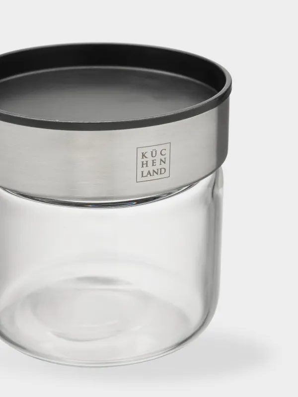 Food jar, 400 ml, glass B/plastic, Comfort, image-1