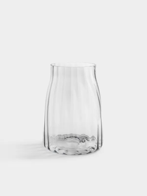 Flower vase, 26 cm, glass, Ledge, image-0