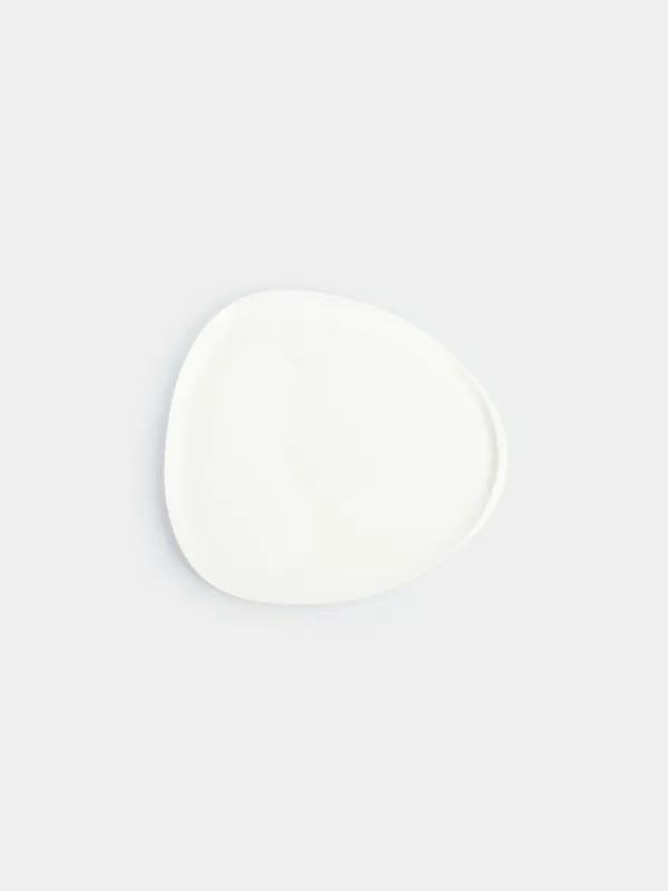 Snack plate, 23x21 cm, porcelain P, white, Synergy, image-0
