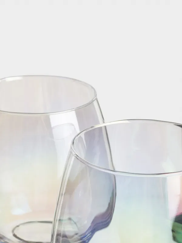 Glass, 10 cm, 460 ml, 2 pcs, glass, mother of pearl, Floyd polar, image-4